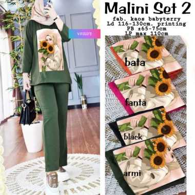 FBT Setelan Crinkle Viral MALINI SET #2 CRINKLE AIRFLOW APK SABLON SIZE M L XL XXL DAPAT BLOUSE + CE