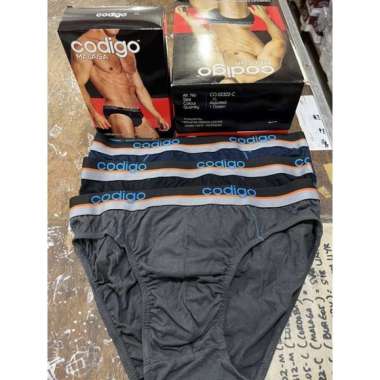 (3pcs)CD dewasa celana dalam pria CODIGO malaga 02322 TERMURAH Xl Random