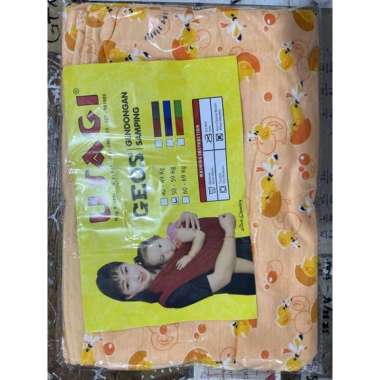 (1pcs) Gendongan samping bayi baby USAGI geos corak warna L Geos Orange