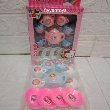 Mainan anak teko set hello Kitty - mainan perlengkapan dapur