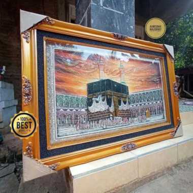 Hiasan Dinding Kabah Makkah Fiber Timbul 125x85cm.