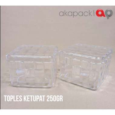Toples Ketupat 250gr | Toples Kue Kering | Toples Cantik | Toples Kotak Unik