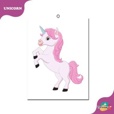TENNESY HIASAN DINDING WALL DECOR UNICORN KUDA PONI 20x30CM PAJANGAN KAYU POSTER DEKORASI DINDING KA