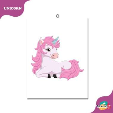 TENNESY HIASAN DINDING WALL DECOR UNICORN KUDA PONI 20x30CM PAJANGAN KAYU POSTER DEKORASI DINDING KA