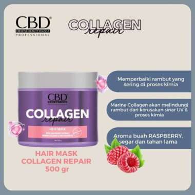 CBD Collagen Repair Series || ( Shampo 250ml, Conditioner 250ml, Hair Mask 500gr ) CBD COLAGEN || Ha