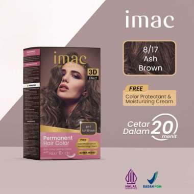IMAC Permanent Hair Color Pewarna Rambut Cat Rambut Ash Brown