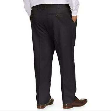 CELANA KAIN HITAM PRIA JUMBO CELANA KERJA PRIA BIG SIZE CELANA KAIN PANJANG PRIA JUMBO 29 Hitam