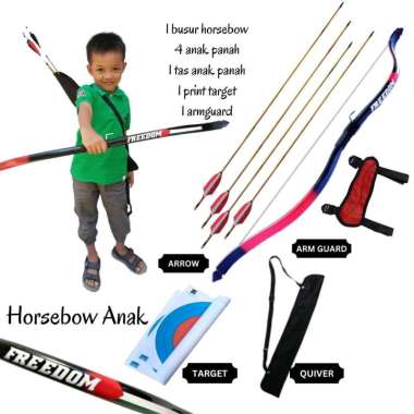 Paket Busur Panah Horsebow Anak TK SD