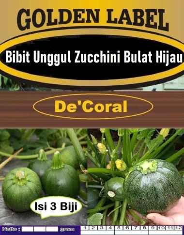 Bibit Unggul Zucchini Bulat Hijau | Biji Bibit Zukini Bulat Hijau