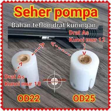 Seher pompa bahan teflon OD25