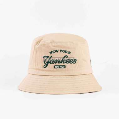 MLB VARSITY BUCKET HAT NYY BEIGE (100% AUTHENTIC)