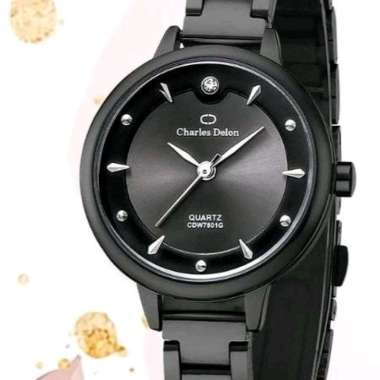 Jam Tangan Wanita Charles Delon 7801 Hitam