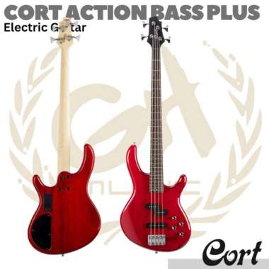 CORT ACTION BASS PLUS Electric | Listrik Elektrik Trans Red