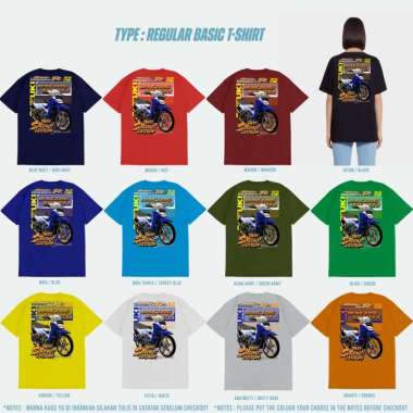 KRMK Kaos T Shirt SUZUKI SATRIA 120R 2 TAK LUMBA Kaos Otomotif V2 WARNA LAIN S
