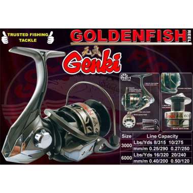 REEL GOLDENFISH GENKI XT POWER HANDLE SCI 3000