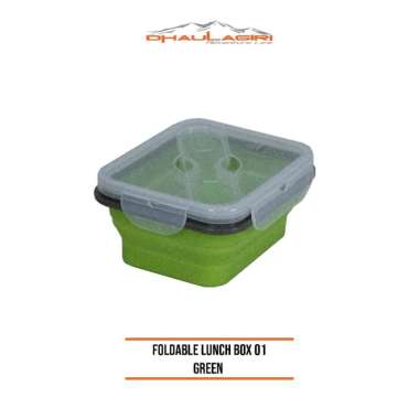 Dhaulagiri Foldable Lunch Box Silicone Dh 01 Tempat Makan Silicon Green