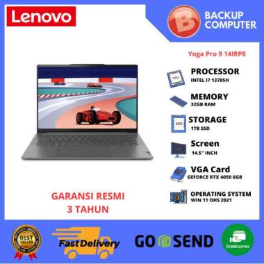LAPTOP LENOVO Yoga Pro 9 14IRP8 83BU0010ID I7-13705H 32GB RAM/RTX 4050 6GB
