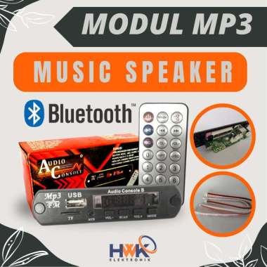 JUAL MODUL MP3 BLUETOOTH/ MODUL BLUETOOTH/ MODUL MP3/ BLUETOOTH FM RADIO BONUS REMOTE / SPEAKER BLUE