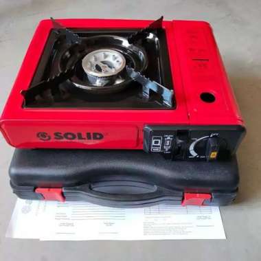 SOLID KOMPOR GAS 2 in 1 Portable 2 FUNGSI Camping picnic PORTABLE STEA Arashi