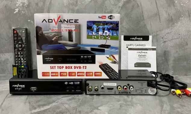 Receiver Tv Set Top Box Tv Digital Dvb T2 Advance Promo advance