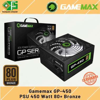 Gamemax GP450 PSU 450 Watt 80+ Bronze