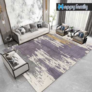 Karpet Lantai Eropa Permadani 100x160cm Anti Slip Karpet Ruang Tamu Motif Lukisan Super Elegan DT100