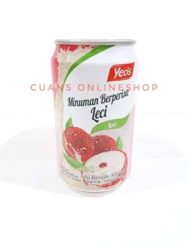 Yeo's Minuman Berperisa Leci Kaleng 300ml. Yeos Lychee Drink Kaleng