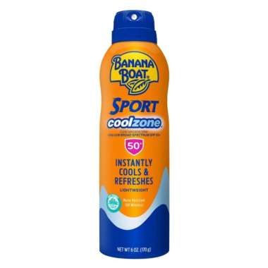 Banana Boat sport coolzone spf 50 sunscreen sunblo spray USA Multivariasi