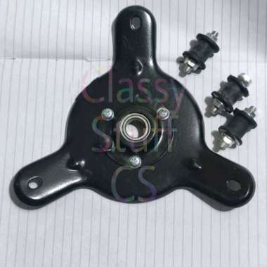 engine base + karet mounting mesin potong rumput 328