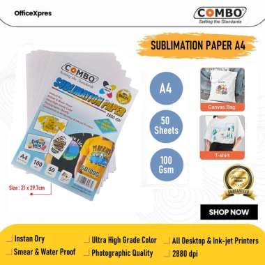 Kertas Sublim A4 / Sublimation Paper A4 / Kertas Sablon / Colour Transfer Paper / Sublim Paper / Ker