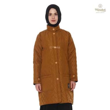 HIJACKET - Jaket Hijaber BELVA Marigold | Jaket Wanita Panjang | Outerwear For Hijaber L