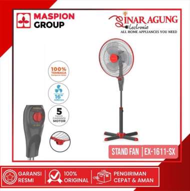 MASPION KIPAS ANGIN STAND FAN EX1611 / EX 1611 / EX-1611 (16 INCH) - MULTICOLOR