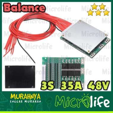 BMS 13S 35A 48V LI ION LITHIUM 18650 BATTERY BATTERY MANAGEMENT MODULE