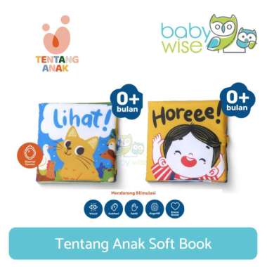 Tentang Anak Soft Book - Buku Tummy Time - Buku 0-6 bulan Horeee !