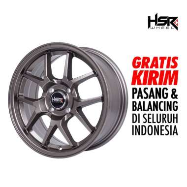Velg Mobil HYURA BOROKO 02 HSR R15X65 H4X100 ET42 SMBRZ
