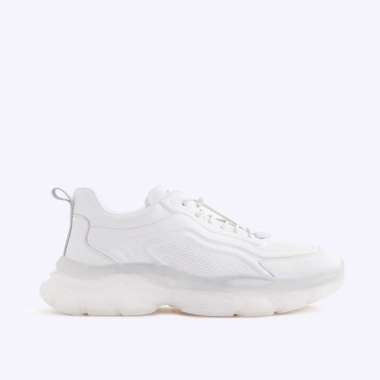 EM66 SEPATU PRIA SNEAKER EVERBEST ORIGINAL KULIT ALL FULL WHITE PUTIH POLOS