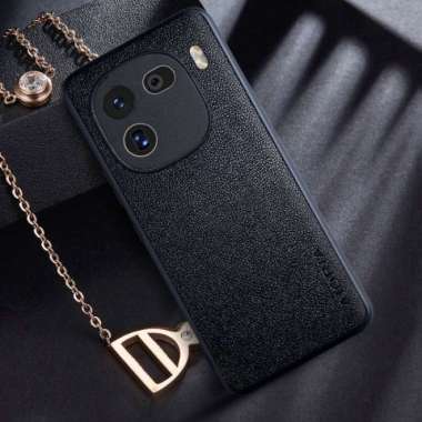 Casing Iqoo 12 5g Case Leather Aioria Case IQOO 12 5G BLACK