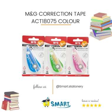 (1 BIJI) M&G CORRECTION TAPE ACT18075 COLOUR/STIPO KERTAS