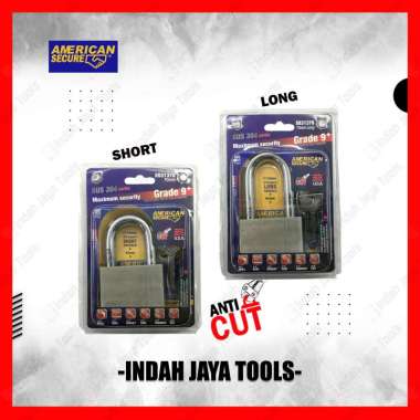 AMERICAN SECURE Gembok 70 mm SHORT LONG - Anti Potong Cairan Setan LONG