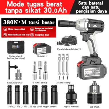 Cordless Electric Impact W New satu baterai pas dampak 88V