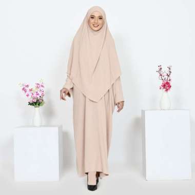 Gamis Syari Set Jilbab Cadar Yoora Gamis Syari Polos Gamis Set Terlaris Semua Ukuran Coksu
