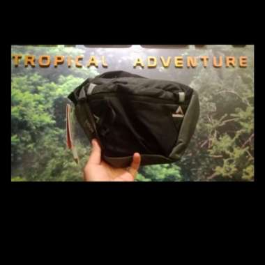 Eiger Vigor Waist Bag Tas Pinggang Tas Selempang Pria Original Outdoor Hitam