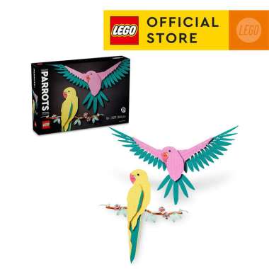LEGO ART The Fauna Collection – 31211 Macaw Parrots (644 Pieces) Mainan Susunan Balok (18 Tahun+)