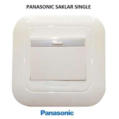 Saklar Engkel Panasonic Mata Besar / Saklar Single Panasonic 1 Gang Wide Series Putih