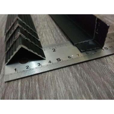 List Alumunium "L" - Hitam 150cm