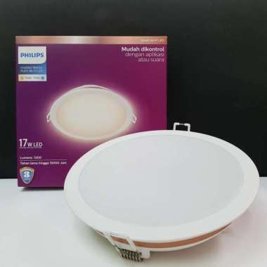 Lampu Downlight Smart Wifi LED 17W Philips Tuneable Dimmer