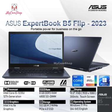 ASUS EXPERTBOOK B5 FLIP B5302F i5-1235U 8GB 512GB SSD IRIS XE 13" FHD