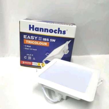 Lampu LED Downlight Panel 3 Warna Kotak HANNOCHS EASY TRICOLOR 5 WATT Tanam IB Inbow