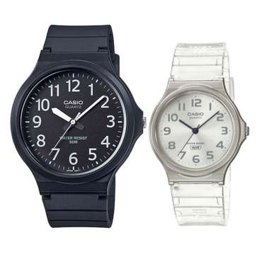 JAM TANGAN COUPLE ORIGINAL CASIO MW 240 1B WITH CASIO MQ 24S 7B JAM COUPLE ORIGINAL CASIO MW-240-1B 