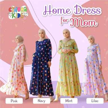 Gynura Home Dress Anak-Moms By Raggakids - Gamis Anak Gynura - Rok Panjang Bordir Anak Gynura Homedr